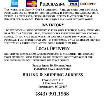 Billing and Shipping Information
