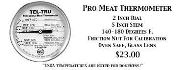 Tel-Tru Professional Meat Thermometer